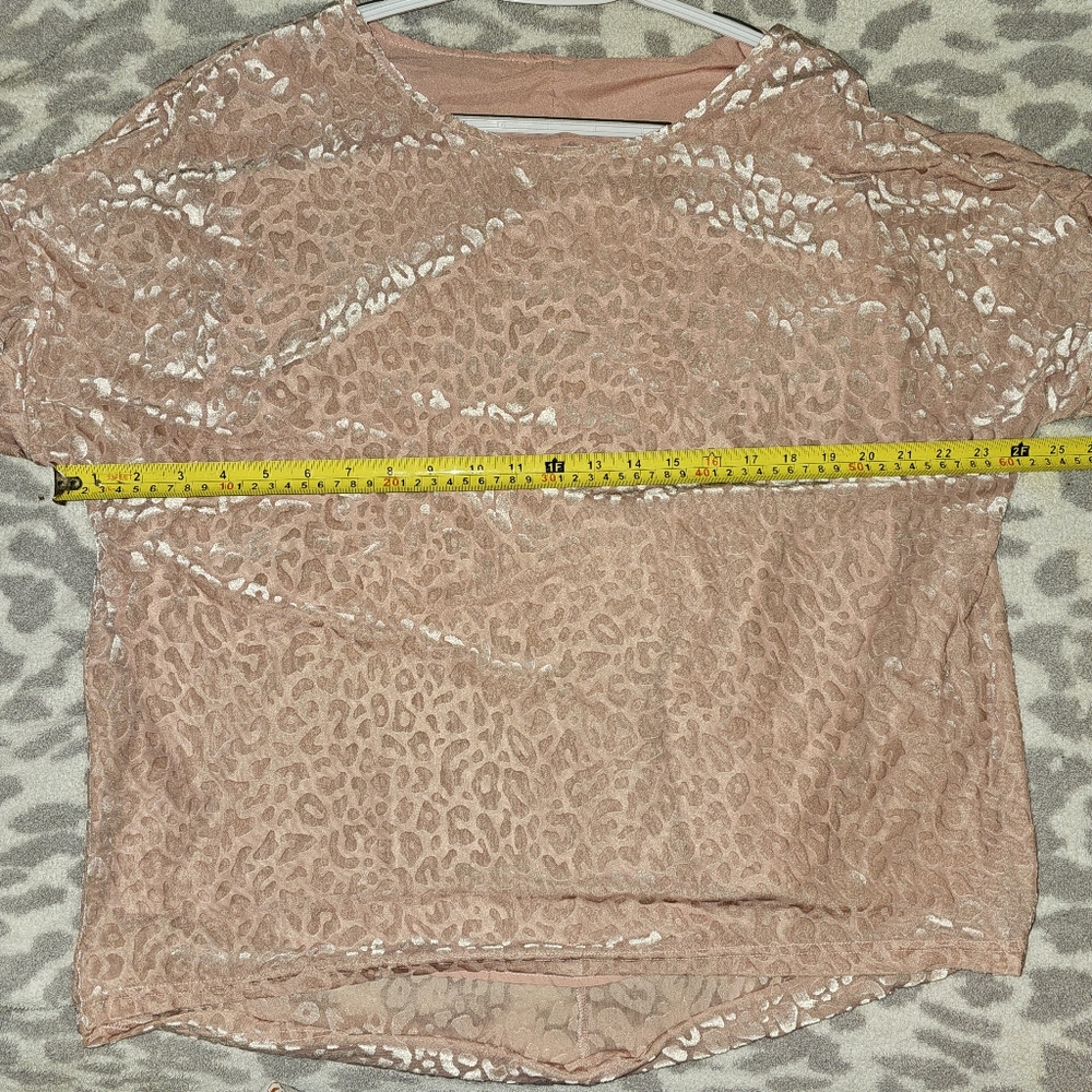 Light pink leopard print 1X